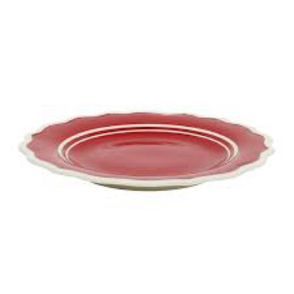 Four NWT The Pioneer Woman Ainsley 8.5-Inch Salad Plate, Red - Picture 3 of 7